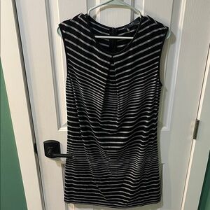 Tart Black & Grey Striped Dress